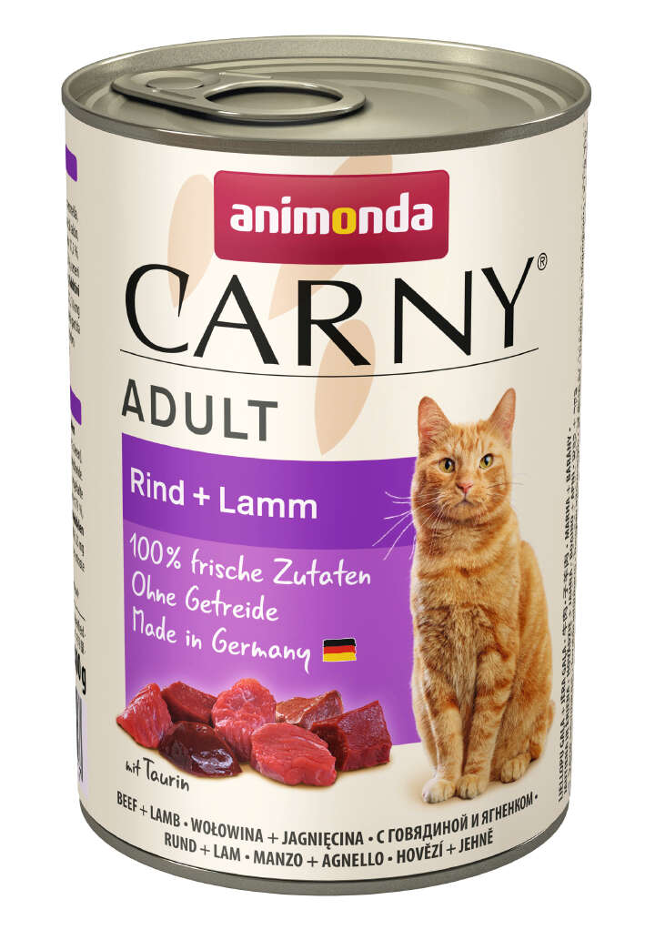 animonda Katzen-Nassfutter Carny Adult Rind + Lamm